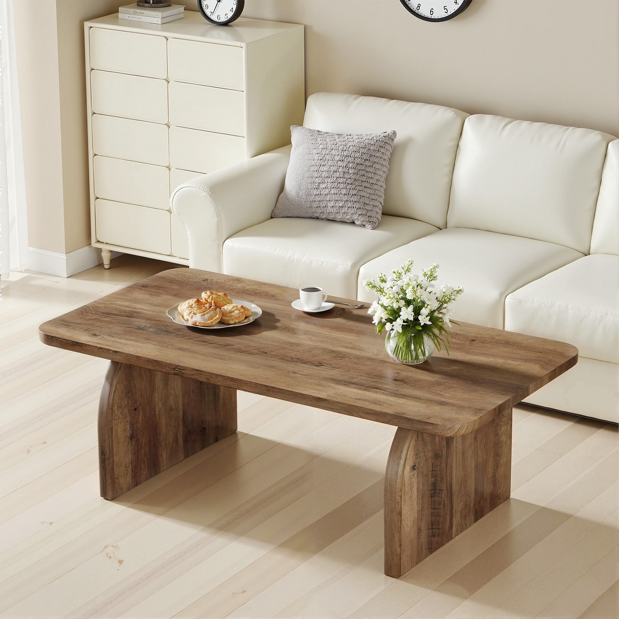 MAYEERTY Versatile Low-Profile Table for Coffee, Tea & Cocktail Use