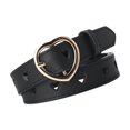 thumbnail image 2 of Dalazy Ceinture en Cuir PU pour Femmes, Sangle de Taille, Ceinture Ajustable pour Pantalon, Robe de Fête, Noir, 2 of 9