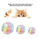 thumbnail image 5 of Bolas coloridas para gatos, bolas elásticas coloridas, seguridad suave con campana, pelotas hinchables de felpa, juguetes interactivos, 5 of 8