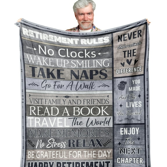 1pc 280g Retirement Gifts For Men/Women 2025, Best Retirement Gift Ideas, Retired Gifts, Funny Retirement Gifts For Male/Female, Happy Mens Retirement Gifts For Coworker, Gifts For Retirement Blanket