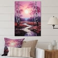 thumbnail image 2 of Designart "Birch Woods Pink Euphony II" Floral Metal Art Print, 2 of 5