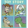 thumbnail image 2 of Girl's Toy Story Four Buds Panels Graphic Tee Tahiti Blue Large, 2 of 4