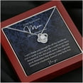 thumbnail image 3 of Love Knot, To Mom On My Wedding Day, Mom Gift From Groom, Mother Of The Groom Gift From Son, Mother Of The Groom Necklace, Groom To Mom Gift, Necklaces with Meaningful Messages Card Inside, 3 of 6