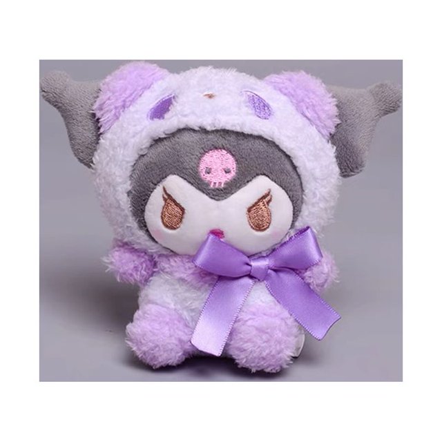 Llavero Kawaii Sanrio de peluche para niñas, muñeco de Anime Kuromi, Hello Kitty, Cinnamoroll, colgante para bolso, juguete para regalo gym unisex