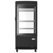 Countertop Refrigerator Display Case with Led lighting - 3 cu.ft Capacity