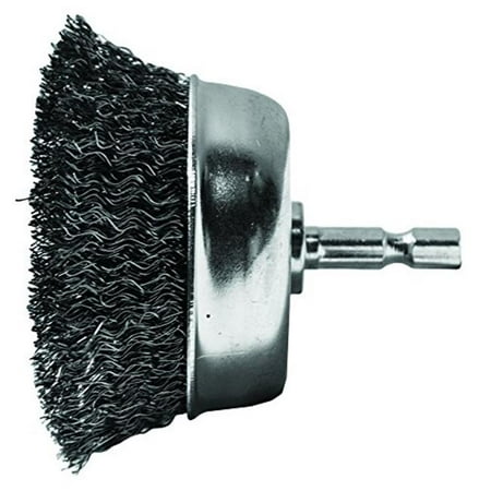 

Century Drill & Tool CY76223 2-0.75 in. Crimped Cup 0.01 Wire Hex Shank Brush Pack of 2