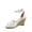 white, variant on Angela-28 Women's Open Toe Ankle Strap Espadrille Wedge Sandals