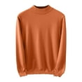 thumbnail image 2 of gbyLJF Lightweight Mock Neck Sweater for Men Solid Color Long Sleeve Pullover Tops Soft Comfy Slim Fit Blouse Casual Base Layer Shirt, 2 of 6