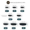 thumbnail image 4 of The HC Companies 17.5 Inch Round Prima Plastic Plant Saucer - Indoor Outdoor Plant Trays for Pots - 17.8 Inchx17.8 Inchx2.01 Inch in Black, 4 of 6
