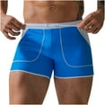 thumbnail image 2 of FcBaudy Men's Low Waist Solid Color High Vent Swimming Trunks Underpants Men Pants, 2 of 4
