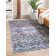 thumbnail image 2 of Rugs.com Francesca Collection Washable Rug – 2' x 3' Blue Green Flatweave Rug Perfect For Entryways, Kitchens, Breakfast Nooks, Accent Pieces, 2 of 6