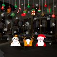 thumbnail image 4 of Festival Snowman Santa Elk Wall Sticker Window Decoration Removable Sticker, 4 of 7