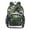 Black Palm Fronds, variant on Large Clear PVC Backpack Heavy Duty See Through Backpack for Adults Work Travel, Blue Butterfly Stars Printed 12L