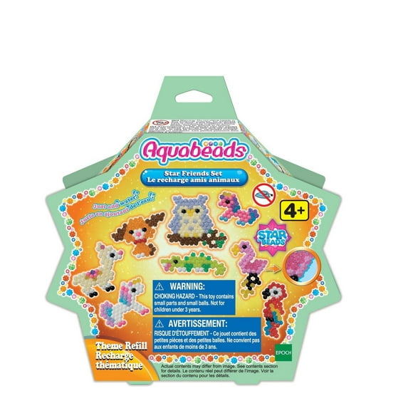 Aquabeads Arts & Crafts Star Friends Recharge de perles avec plus de 600 perles et modèles