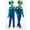 Kids Green, variant on Satmonnus Super Brothers Costume Halloween Cosplay Jumpsuits with Hat and Mustaches, Festivals and Carnivals, Fancy Dress Outfits Halloween Costumes, Family Matching Halloween Cosplay Outfits