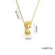 thumbnail image 1 of Letter Necklace Initial Letter Necklace Personalized For Her Mom Necklace, 1 of 8