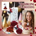 thumbnail image 2 of Goleeg Bougies d'Anniversaire Papillon Numéro 1, Bougies Gâteau Numérotées Décorées de Roses Rouges, pour Anniversaires, Fêtes et Célébrations de Mariage, 2 of 6