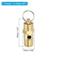 thumbnail image 2 of Uxcell 1/4 Male NPT Safety Valve, 4 Pack Pressure Release Valve, 270 PSI Set Pressure, 2 of 5