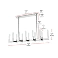 thumbnail image 4 of Elegant Lighting Noemi 12-Light Metal Adjustable LED Pendant in Chrome/Clear, 4 of 12
