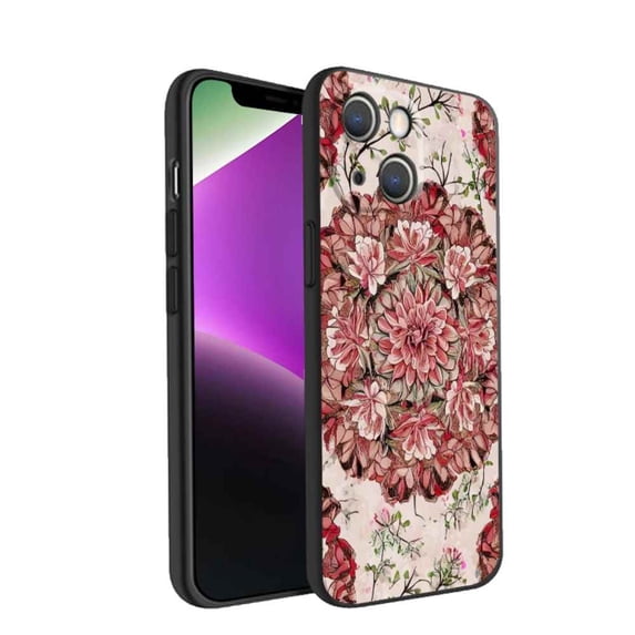 Flowers-111-93 Phone Case, Degined for iPhone 14 Plus Case Men Women, Flexible Silicone Shockproof Case for iPhone 14 Plus