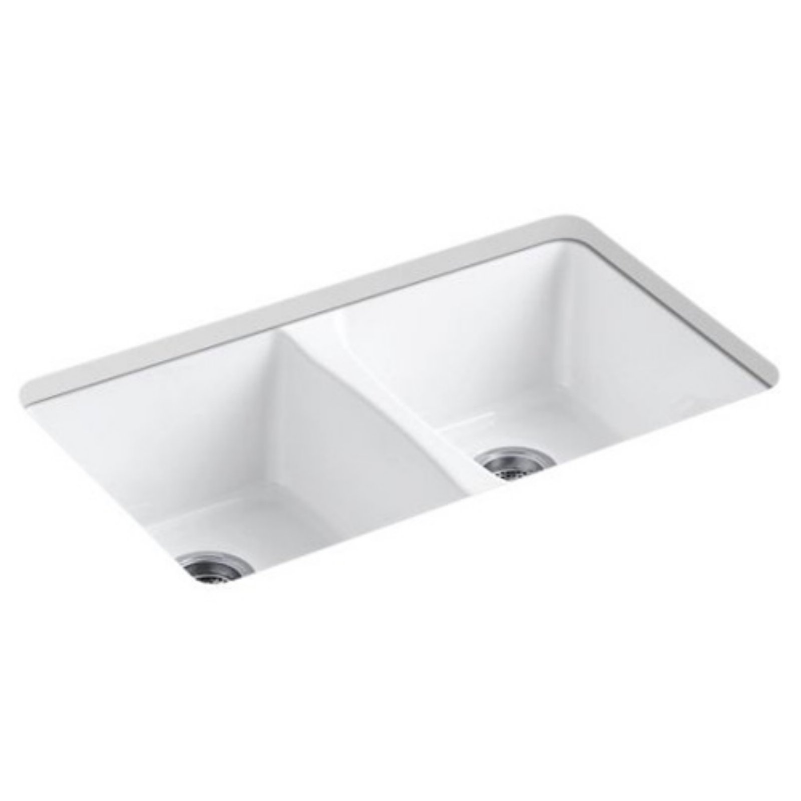 Kohler Deerfield Double Basin Undermount Kitchen Sink ...