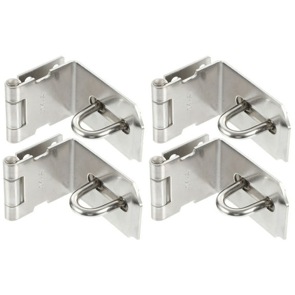 ifundom Stainless Steel Door Hasp Lock 90 Degree Strong Security for Home Use 4 Pieces