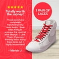 thumbnail image 3 of The Original Stretchlace | Elastic Shoe Laces | Flat Stretch Shoelaces | Red, 45 in (114 cm), 3 of 8