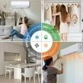 thumbnail image 6 of 21 Seer2 Split Air Conditioner, 18,000 Btus Mini Split Ac/Heating System, Inverter Ductless Air Conditioner w/Alexa, Heat Pump & Installation Kit, Wall Mounted Ac Unit Cools Room Up to 1250 Sq.Ft,, 6 of 7