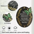 thumbnail image 4 of No Soliciting Sign For Residence With 3d Butterfly, 7.9x 6.2inches Metal Sticker No Solicitation Signs For Front Door, Solicitors Do Not Knock Or Ring Doorbell Sign For Home House, 4 of 8
