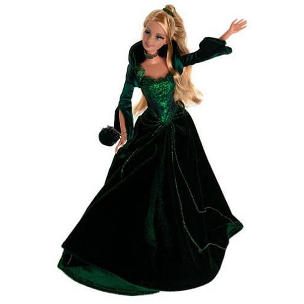 Barbie 2004 Holiday Doll in Green Velvet Dress Merchandise