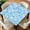Blue Bubble, variant on ARTSLION Square Tablecloth Washable Table Cover 54"x54" And 60"x60", Waterproof Square Table Cloth For Indoor And Outdoor, ,34 In,Chevron Stripe