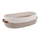 thumbnail image 1 of Cesta de almacenamiento tejida con cuerda de algodón, cesta de baño sencilla con asas para Gris y blanco, 1 of 9