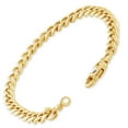 thumbnail image 2 of Pompeii Men's Cuban Link 14k Gold (32gram) or Platinum (49gram) 7mm Bracelet 8.5" (,), 2 of 3