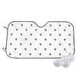 thumbnail image 2 of Lsque Hand Drawn Turtle Car Windshield Sun Shade | Accordion Folding Style Auto Shade for Car Truck SUV Van | Blocks UV Rays Sun Visor Protector | Medium, 2 of 7