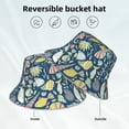 thumbnail image 2 of Fotbe Underwater Creature Sombrero Tipo Pescador con Estampado – Sombrero de Sol de Algodón de Moda para Playa, Golf, Pesca, 2 of 6