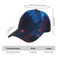 thumbnail image 2 of Balery Spooky Halloween Night Scene Gorra de béisbol de tamaño ajustable para correr, entrenar y actividades al aire libre. Gorra de papá para todas las estaciones., 2 of 6