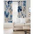 thumbnail image 2 of Blue Spring Floral Blackout Curtains for Bedroom Living Room Darkening Curtains 54 Inch Long Summer Pastoral Leaf Country Short Curtain for Small Window Treatment Insulated Grommet Drapes 52"x54"x2, 2 of 9