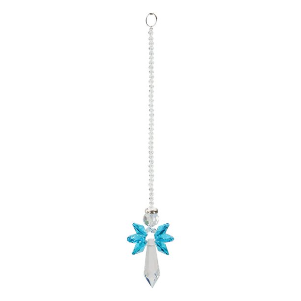 Wdftyju Colgante de metal con forma de ángel de cristal, decoración para el hogar o el coche (azul claro) Wdftyju 5pp8ve6lf7cc5np1