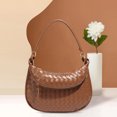 thumbnail image 1 of Bolso de hombro elegante tejido con monedero, bolso de mano con forma de media luna para mujer, 1 of 5