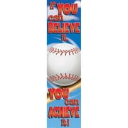 JAM Baseball Motivational Banner, 45 x 12, 1 piece