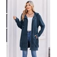 thumbnail image 4 of Zeagoo Women's Zip Up Hoodies Long Fleece Tunic Sweatshirts Casual Oversized Fall Coats Trendy Winter Hoodie, 4 of 7