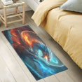 Dragon Fire and Water Bathroom Rug Non Slip Bathroom Mats Entry Door