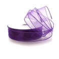 thumbnail image 1 of Ribbon Traditions 1.5" Wired Sheer Organza Ribbon Purple 50 Yards, 1 of 4