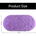 thumbnail image 5 of Arogan Super Soft Area Rugs for Bedroom Living Room Nursery Room,Fluffy Oval carpet,2.6'x5.3',Purple, 5 of 9