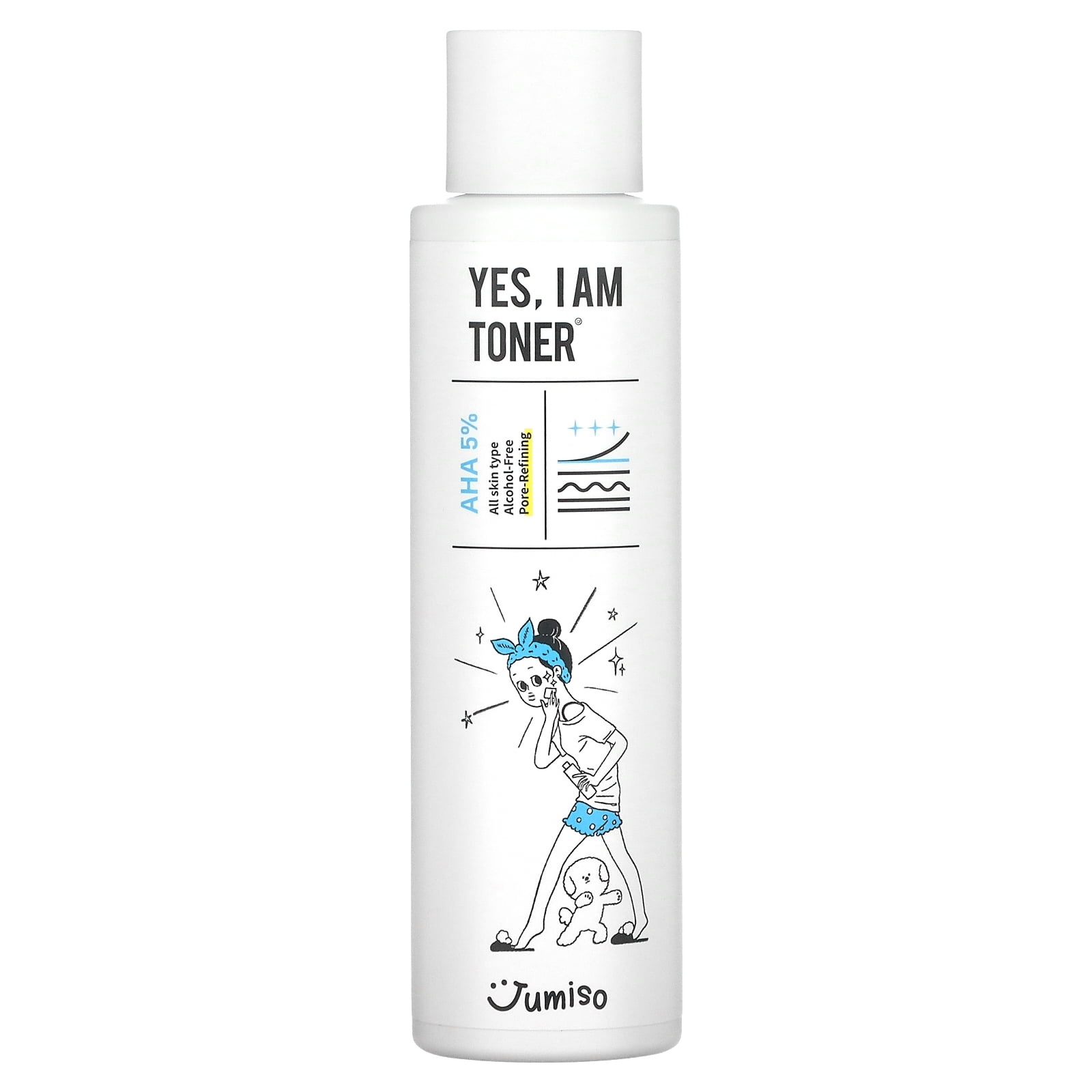 Yes, I am Toner, AHA 5%, 5.07 fl oz (150 ml), Jumiso
