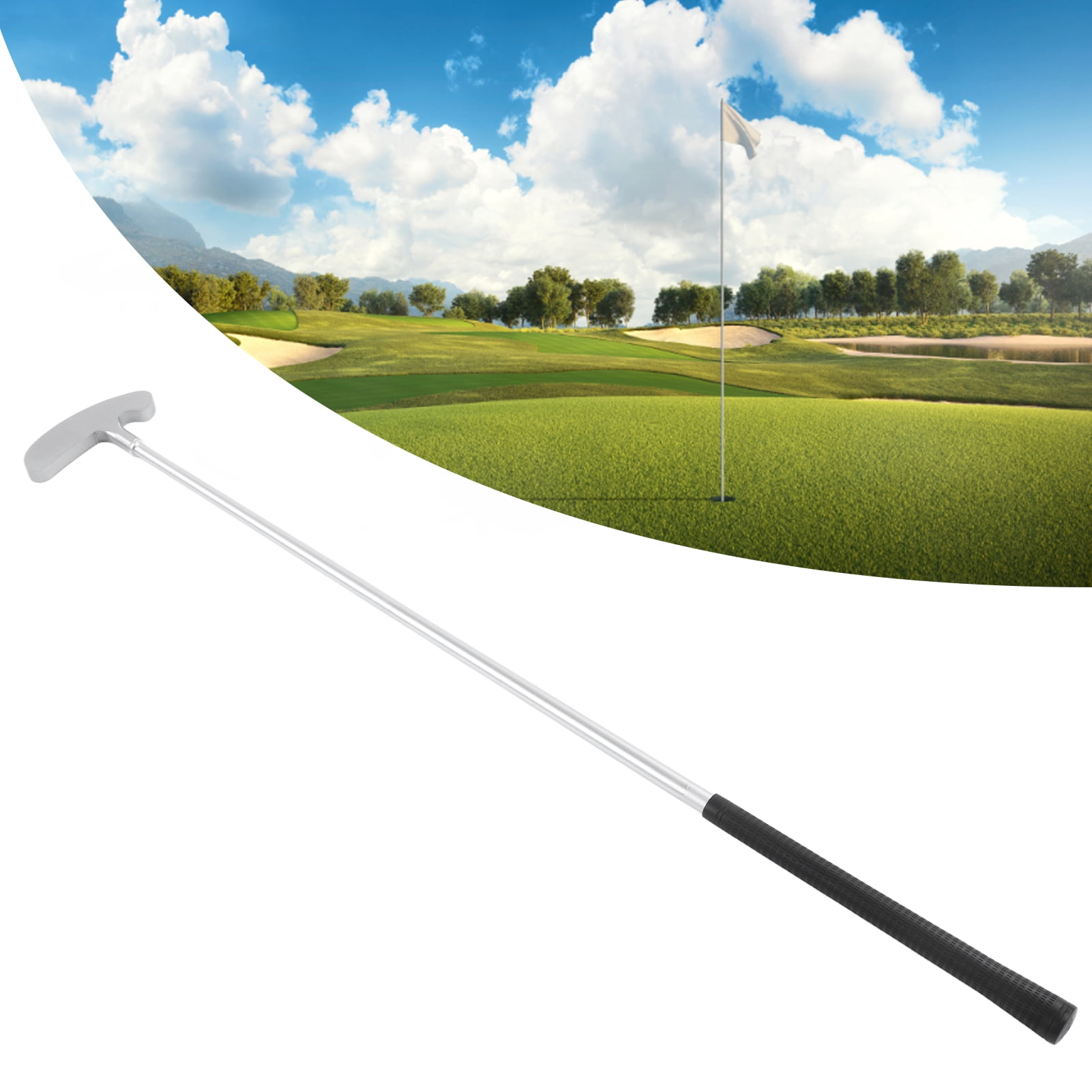 Riousery Detachable 3-Section Golf Putter Club Silver Aluminum Alloy Right-Handed 2-Way Training Tool with 2 Practice Balls 31 in / 78.7 cm Length Beginners Men Women