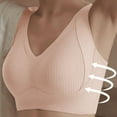 thumbnail image 5 of Yievot 3 Pack Wireless Bras for Womens Comfortable Full Coverage Bras for Seniors Wirefree Everyday Bras, 5 of 7