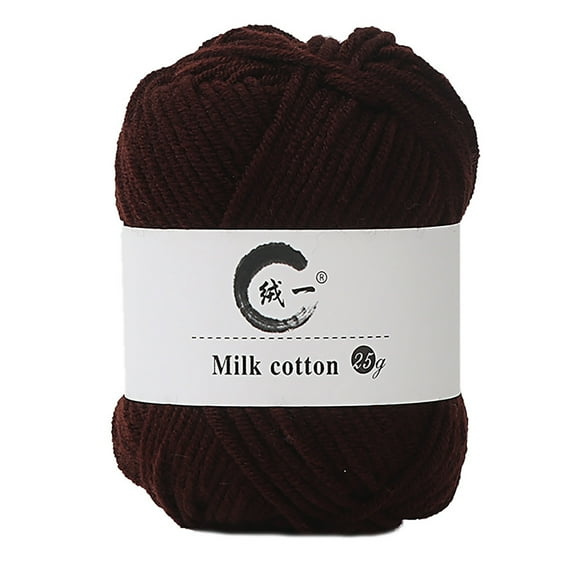 Ke1Clo DIY Yarn under $5! Milk Cotton Knitting Crochet Wool Soft Baby Yarn D 25g 65m for Sweater Scarf Hat 4 Strands