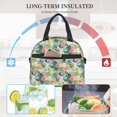 thumbnail image 4 of Disketp Tropical Flowers Lonchera Térmica para Mujer y Hombre, Bolsa de Almuerzo Reutilizable e Impermeable para Trabajo, Viajes y Picnic, 4 of 7