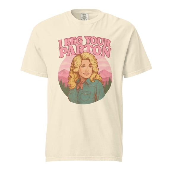 Retro Parton Tshirt, "I Beg Your Parton" Country Music Shirt, Vintage Western Cowgirl Graphic T-shirt, Dolly Fan Merch